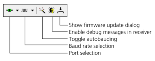 U-Center Menu Bar